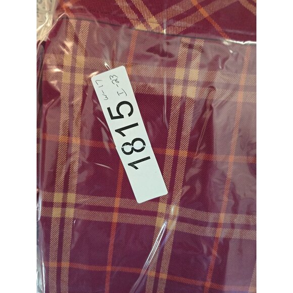 Laura Scott Plaid Skirt M/M Red & Orange Academia teacher whimsygoth - Picture 6 of 6